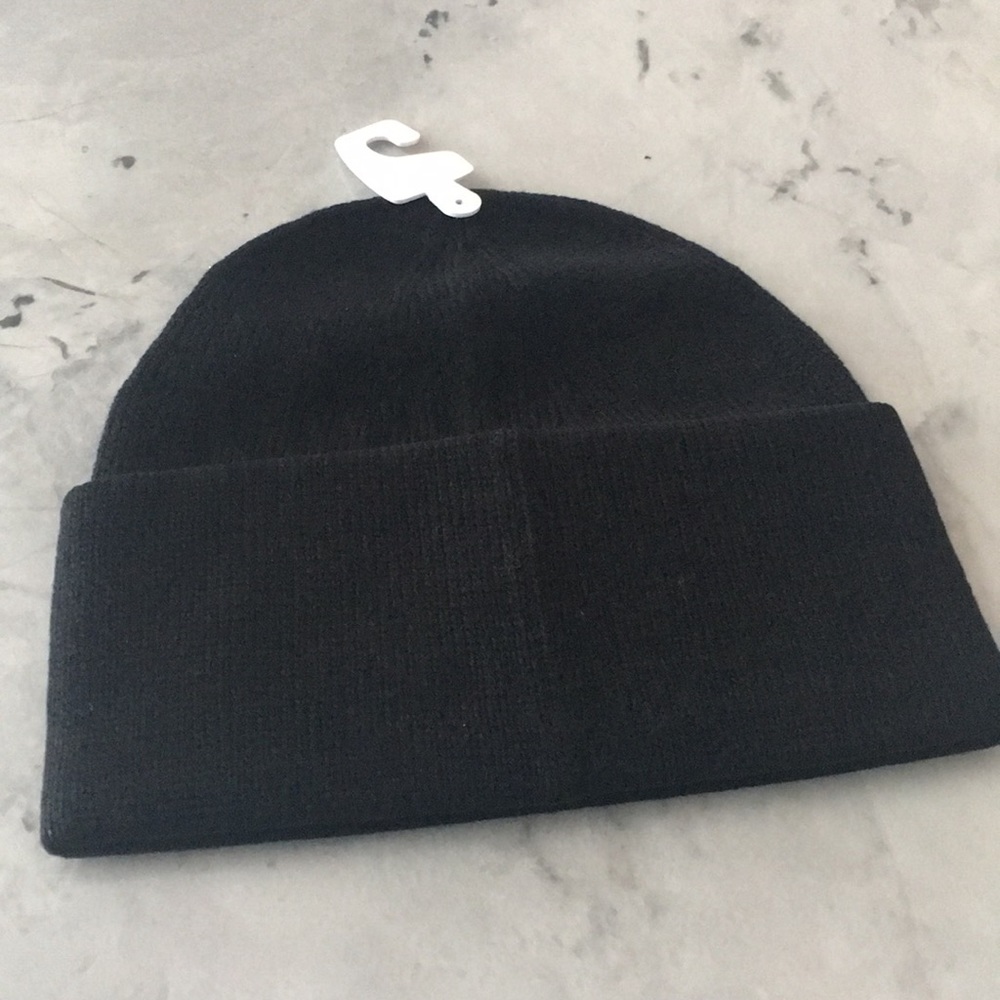 🆕Michael Kors Black Hat with (MK) in Silver studs - Picture 3 of 6